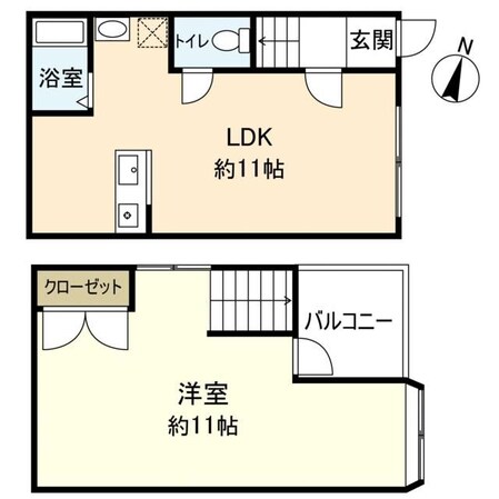 フラーリッシュ甲子園の物件間取画像